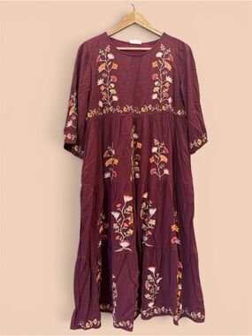 midi smock dress Baltic Born Womens Marta Smocked | Multi Floral Child Size:Child-5 Jeweled Men's Leather (Genuine) Dress Threadbares red cotton jersey